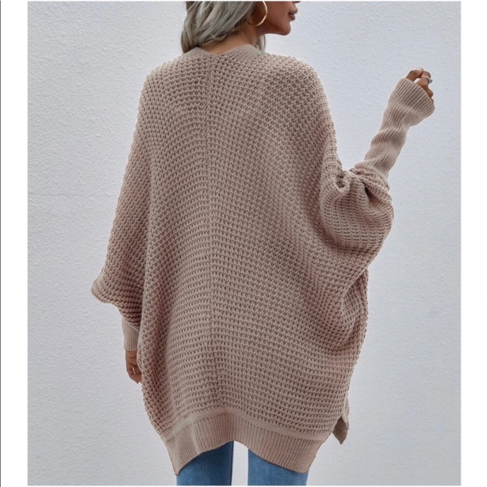 Cozy Dolman Sleeve Open Front Cardigan Sweater - Picture 2 of 10